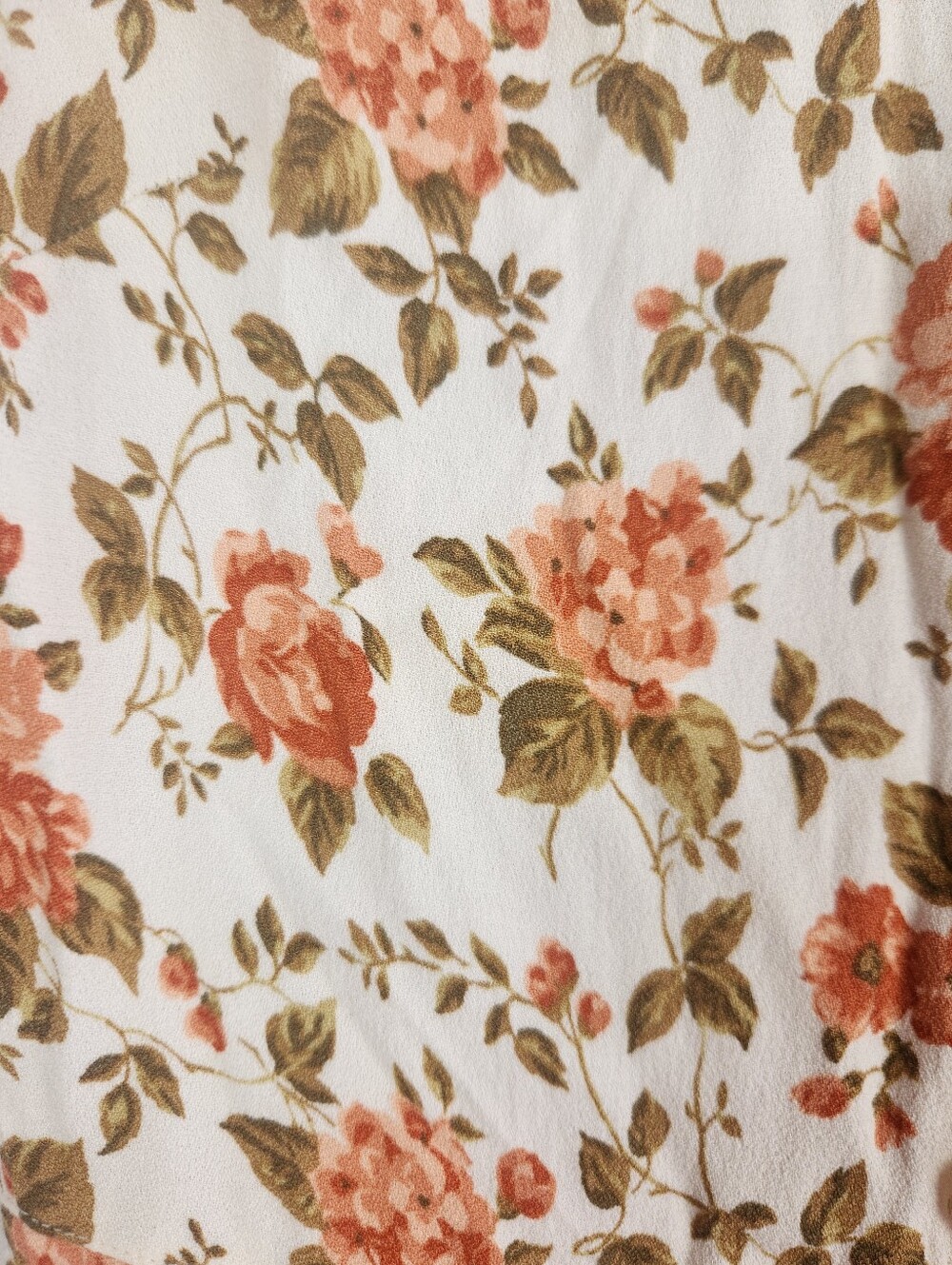 Reformation Fauna Floral Midi Dress Size 2 White Orange Button Front Cottagecore - Picture 14 of 16
